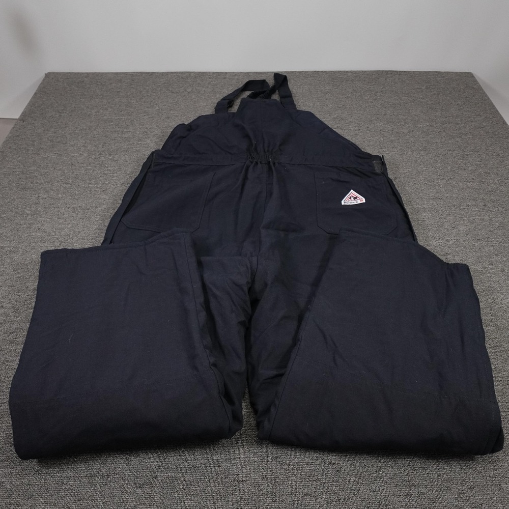 Bulwark Overalls Mens 3XL Long Blue FR Insulated Bib Flame Resistant Workwear